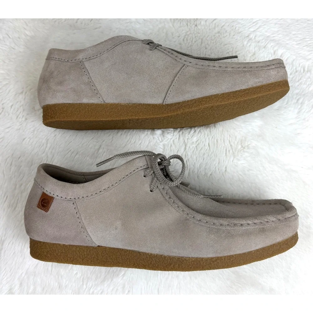 Clarks Shacre II Run Stone Tan Suede Wallabee Moccasin Shoes Men Size 11 Chukka